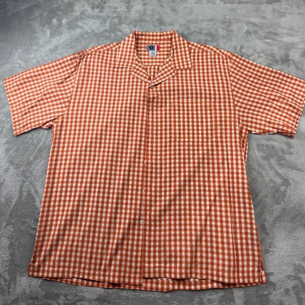 Arizona Jeans Short Sleeve Button Down Shirt Men's Size Large